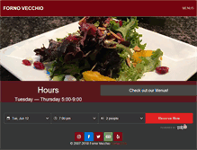 Tablet Screenshot of fornovecchio.com